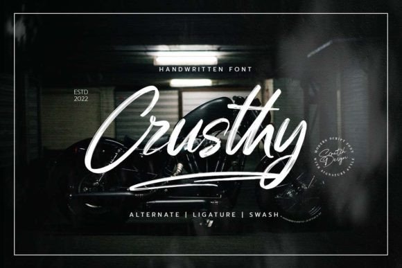 Crusthy Font: Where Handwritten Authenticity Meets Design Precision
