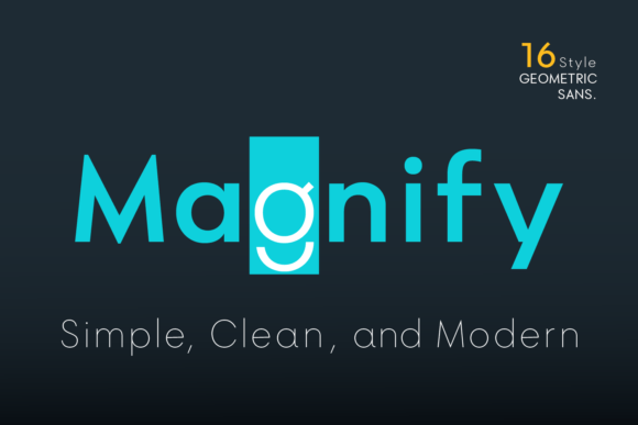 Magnify Font: A Geometric Sans Serif Built for Clarity and Control