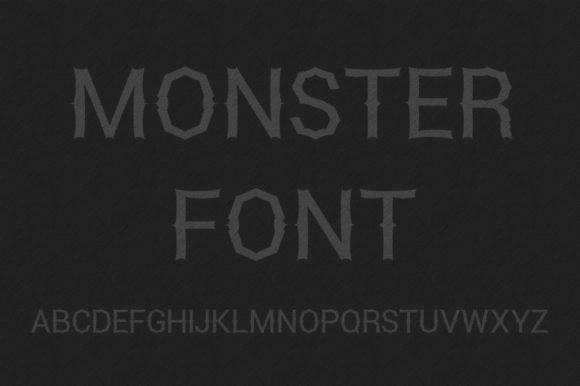 Monster Font with Black Background: A Bold Shift in Visual Authority