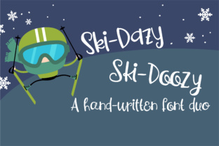PN Ski-Doozy and Ski-Dazy Font Duo: A Thoughtful Choice for Hand-Drawn Typography