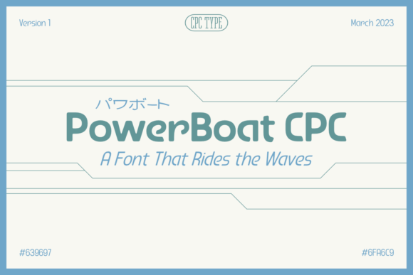PowerBoat CPC Font