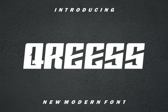 Qreess Font: A Modern Display Typeface for Confident Creative Expression